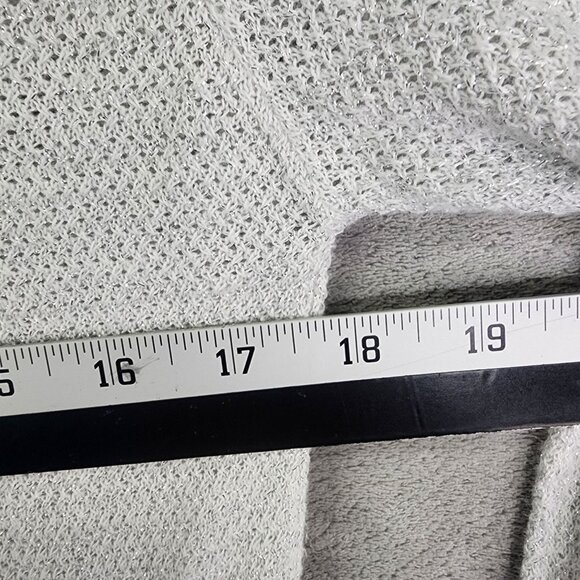 Womens Light Grey Joe Fresh Cardigan Sweater V Neck Button Down Long Sleeve M - Picture 9 of 11